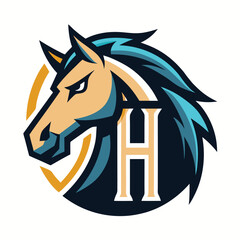 Intricate Horse-Inspired Letter 