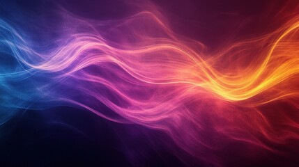 Fototapeta premium Glowing Multicolored Abstract Background with Soft Wave Patterns