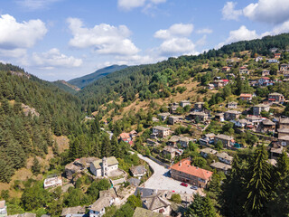 Fototapeta premium Village of Sitovo with Authentic nineteenth century houses, Bulgaria