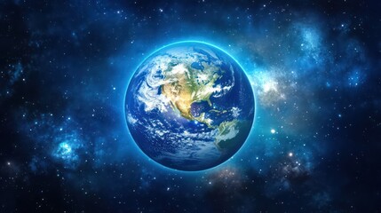 Fototapeta premium Earth, space, cosmos, nebula, planet, background, global, environmental, conservation, education