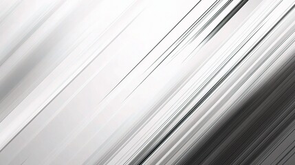 Fototapeta premium Abstract Diagonal Lines in White and Grey with Thin Strokes