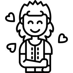 Blessed Icon Vector Element