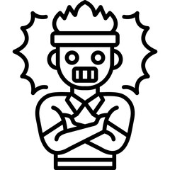 Scared Icon Vector Element