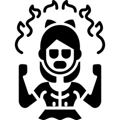 Angry Icon Vector Element