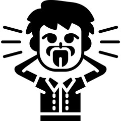 Old Man Icon Vector Element