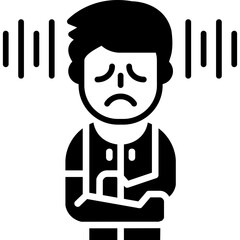 Lonely Icon Vector Element