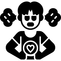 Angry Icon Vector Element