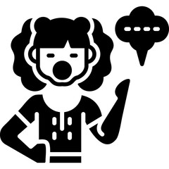 Speak Icon Vector Element