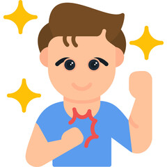 Confident Icon Vector Element