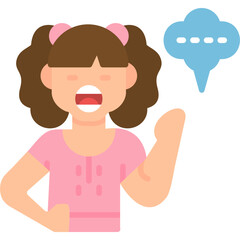 Speak Icon Vector Element