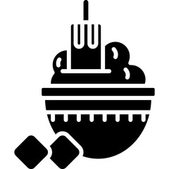 Obraz premium Ice Cream Icon Vector Element