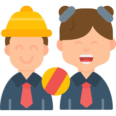 Naklejka premium Couple Icon Vector Element