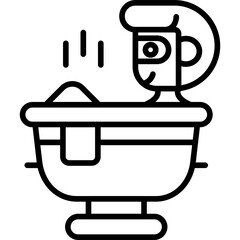 Bathtub Icon Vector Element