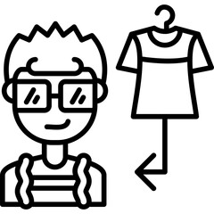 Get Dressed Icon Vector Element