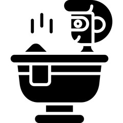 Bathtub Icon Vector Element