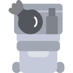 Trash Bin Icon Vector Element