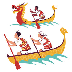 Obraz premium HAPPY DRAGON BOAT FESTIVAL