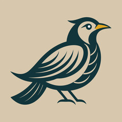 Obraz premium Vintage Bird Logo Design with Simplified Vector Illustration