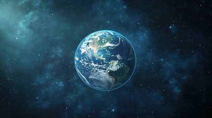 Obraz premium Captivating View of Planet Earth on Earth Day Conceptual Image