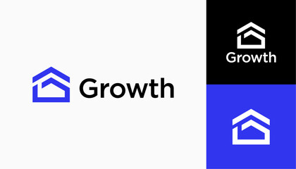 Growth logo. Technology, finance, investment, etc. logo template for businesses icon template illustration vector