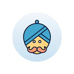 Turban  Vector icon