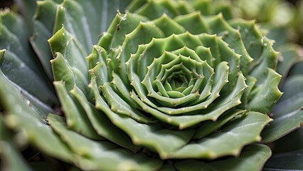 Fototapeta premium A close-up view of a succulent plant.