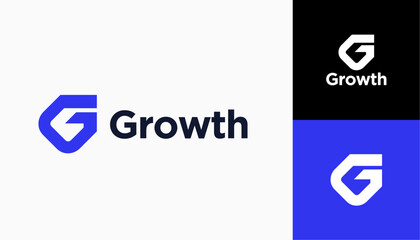 Growth logo. Technology, finance, investment, etc. logo template for businesses icon template illustration vector