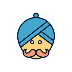 Turban  Vector icon