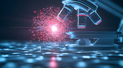 Advanced Microscope Technology Illustration