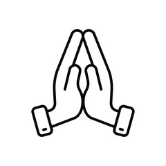 Pray Vector icon