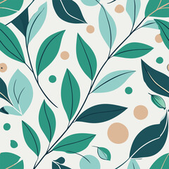 Modern Organic Wall Art with Delicate Eucalyptus Leaves