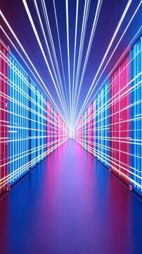 Neon Corridor: A Futuristic Digital Passage