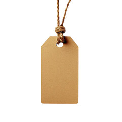 Blank Beige Tag, Jute String