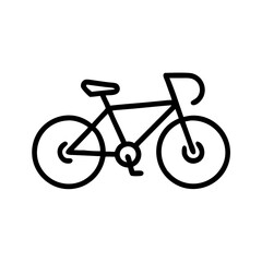 Fototapeta premium Simple line drawing of a bicycle 