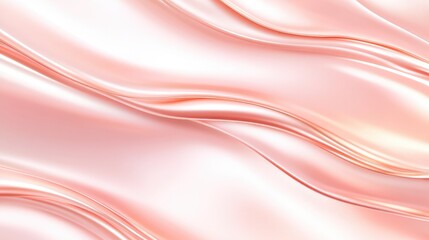 Rose Gold Iridescent Liquid Waves with Holographic Chrome Effect – Luxury Abstract Design Ideal for Beauty and Jewelry Branding