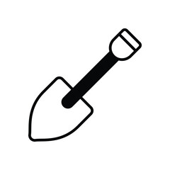 Shovel  Vector icon