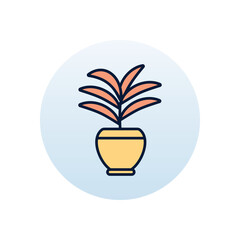 Bamboo palm Vector icon