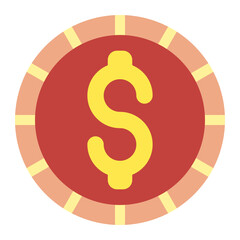 dollar coins icon