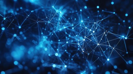 Obraz premium Abstract network connections, digital, technology