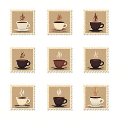 vintage coffee stamp collection