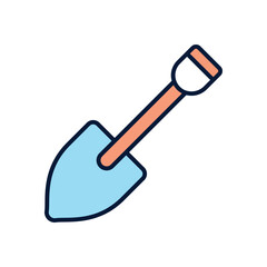 Shovel  Vector icon