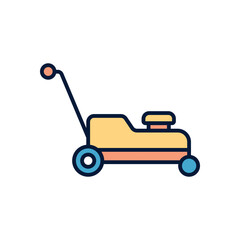 Lawn mover Vector icon