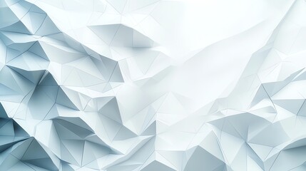 Obraz premium Abstract geometric texture featuring a series of overlapping triangles in soft shades of blue and white. Perfect for backgrounds or digital design projects.