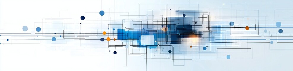 Fototapeta premium An abstract digital background featuring a network of lines and dots. This design symbolizes connectivity, innovation, and the future of technology in a vibrant, modern aesthetic.