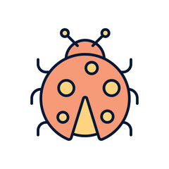Fototapeta premium Lady bug Vector icon
