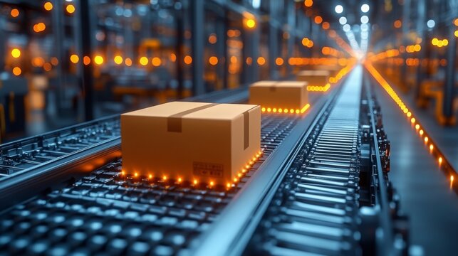 Efficient supply chain management system in operation at a modern logistics facility