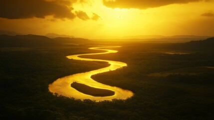 Infinite Infinite Vista Perspective Through Dusk Glowing