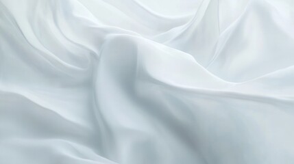 Obraz premium Light Gray Silk Fabric Texture, Draped, Studio Shot