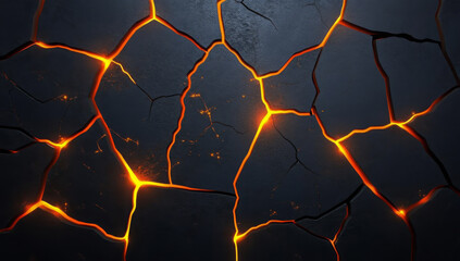 Abstract geometric background. Explosion power design with crushing surface. 3d illustration. 
