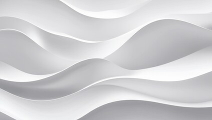 Obraz premium Fondo blanco minimalista compuesto por formas de onda.